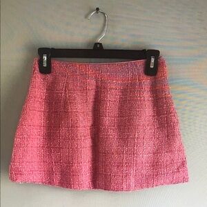 Chic Pink Tweed Skirt